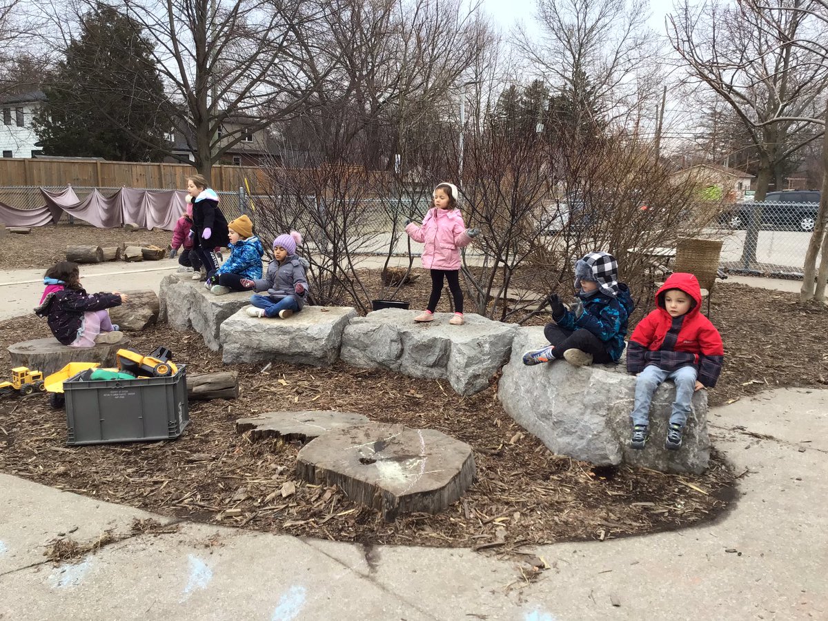 JBrentECE's tweet photo. So much energy this morning inspired ‘sprints…give it all you’ve got’ &amp; ‘long distance…slow &amp; steady’ running. Then deep breaths to give oxygen to our beating ♥️ muscle. These Ss had their own idea of calming their ♥️ requesting ‘calm music’. #OutdoorClassroom #SelfReg https://t.co/R19jraROnq