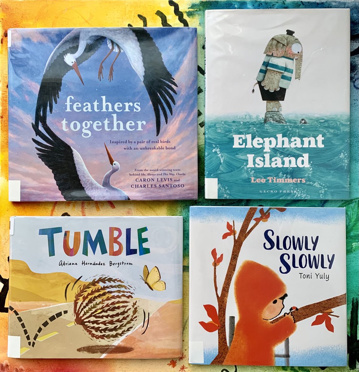 This week’s Fab Four! ⁦@minitreehouse⁩ ⁦@ABRAMSbooks⁩ ⁦@LeoTimmers⁩ ⁦@geckopress⁩ ⁦@adriprints⁩ ⁦@Scholastic⁩ ⁦@toniyuly⁩ ⁦@AtheneumBooks⁩ ⁦@SimonKIDS⁩ #kidlit #picturebooks #libraries