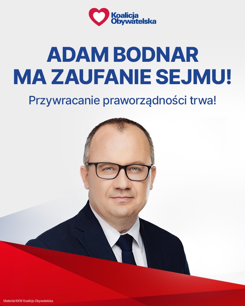 Prof. @Adbodnar nadal będzie przywracał w Polsce praworządność. Nie zmienią tego wściekłe ataki ze strony opozycji.