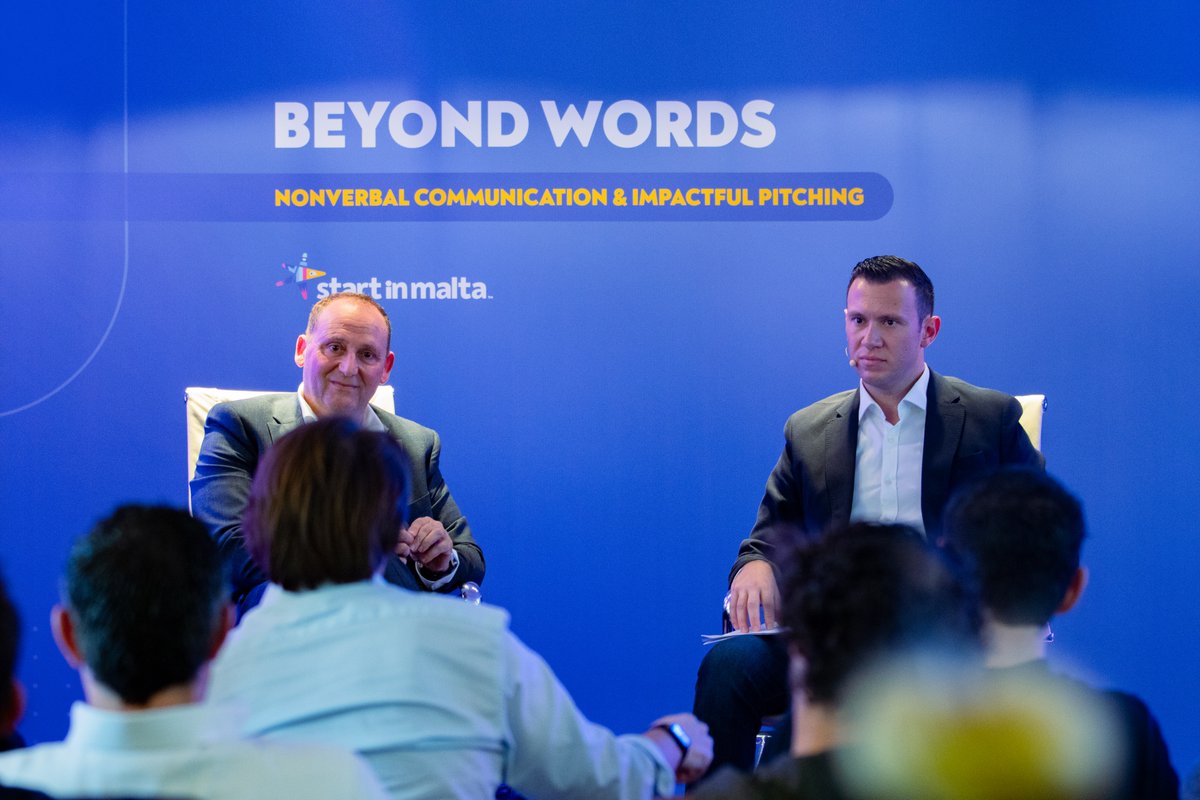 maltaenterprise's tweet photo. 📷 Yesterday's session with Jeff Cabili about NonVerbal Communication was a success!
Attendees had the opportunity to learn more about #nonverbal #communication when #pitching while also getting an insight as to what #investors look for.
Thank you to all those who joined us! https://t.co/4oCOWXZq7f