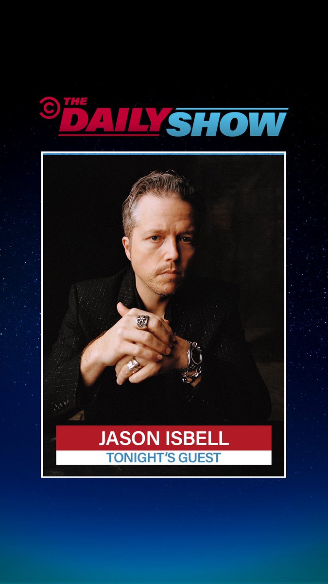 Watch @JasonIsbell on @TheDailyShow tonight!