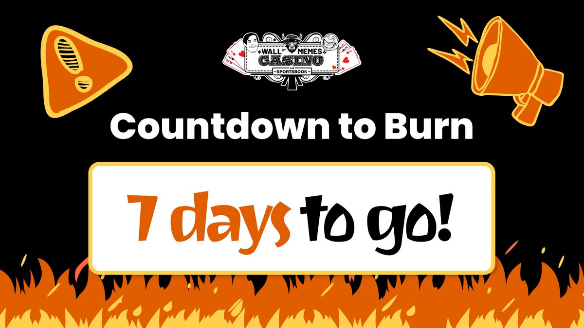 Our HUGE $WSM Net Gaming Revenue burn takes place in just 7 days, when 100 million $WSM tokens will be burnt🔥 

Don't forget, you can earn a MASSIVE 25% commission from all your invited players on our Telegram casino. Just follow the steps below! ⬇️

1) Click this link