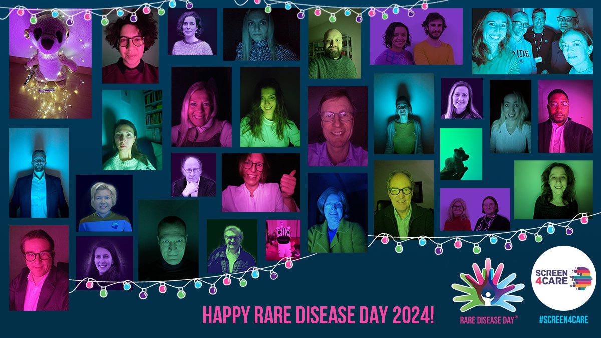 💡The Screen4Care partners (and their mascots 🦓) are excited to #LightUpForRare and wish everyone a happy #RareDiseaseDay!

#Screen4Care #NBS