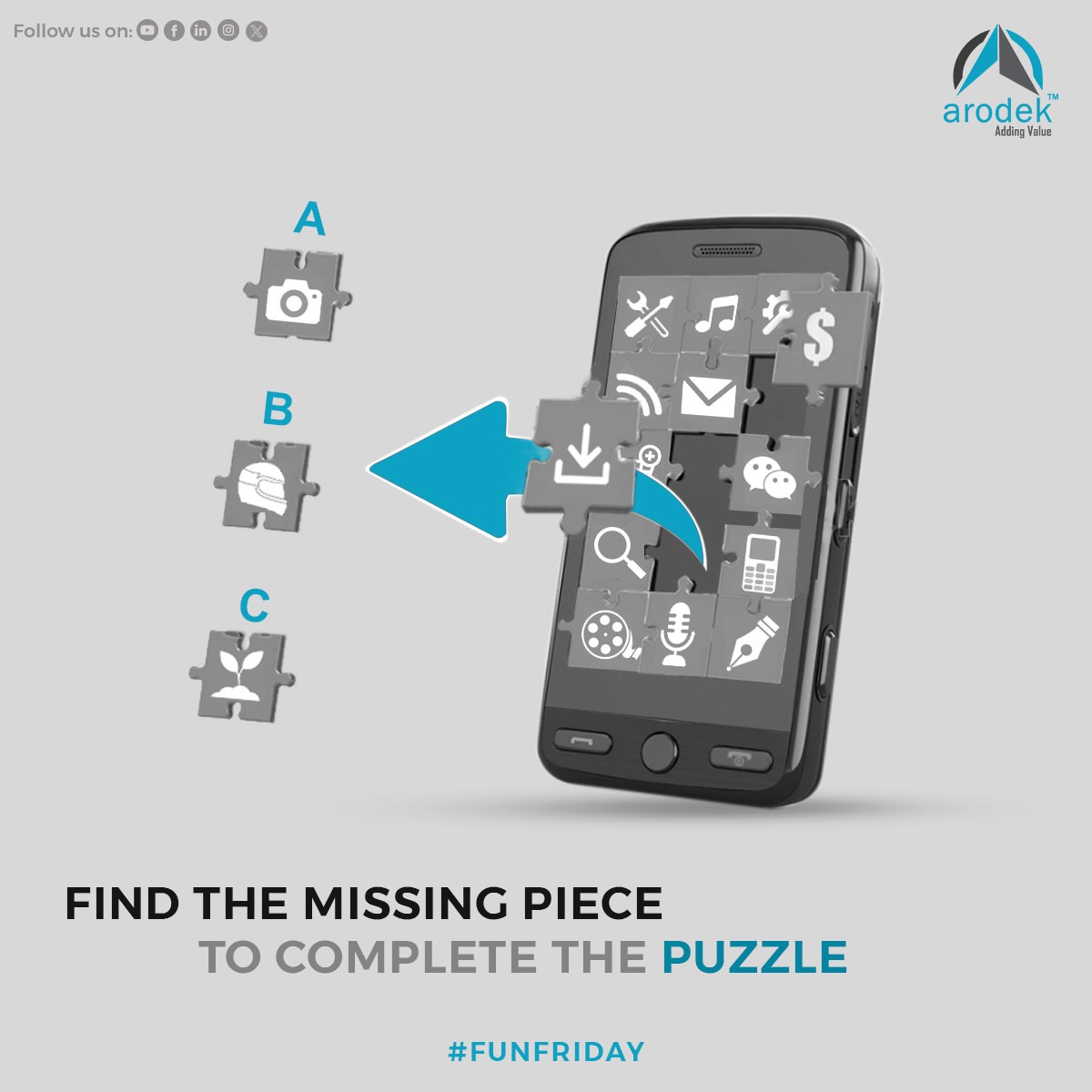 arodekOfficial's tweet image. Let&apos;s set the tone for the weekend! Tell us which one you think fits the puzzle. 

Happy Friday!

#weekendwarmup #funfridayvibes