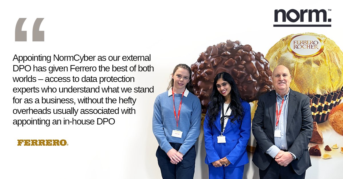 NormCyber's tweet photo. Ready to take your data protection to the next level? Reach out to us today to learn more!

#DataProtection #Training #CyberSecurity #VirtualDPO #Expertise #BestPractices #NormCyber #TeamNorm https://t.co/DFTgGBR5BZ