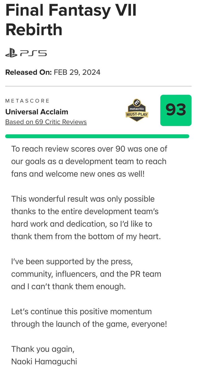 Thank you!
#FF7R 

metacritic.com/game/final-fan…