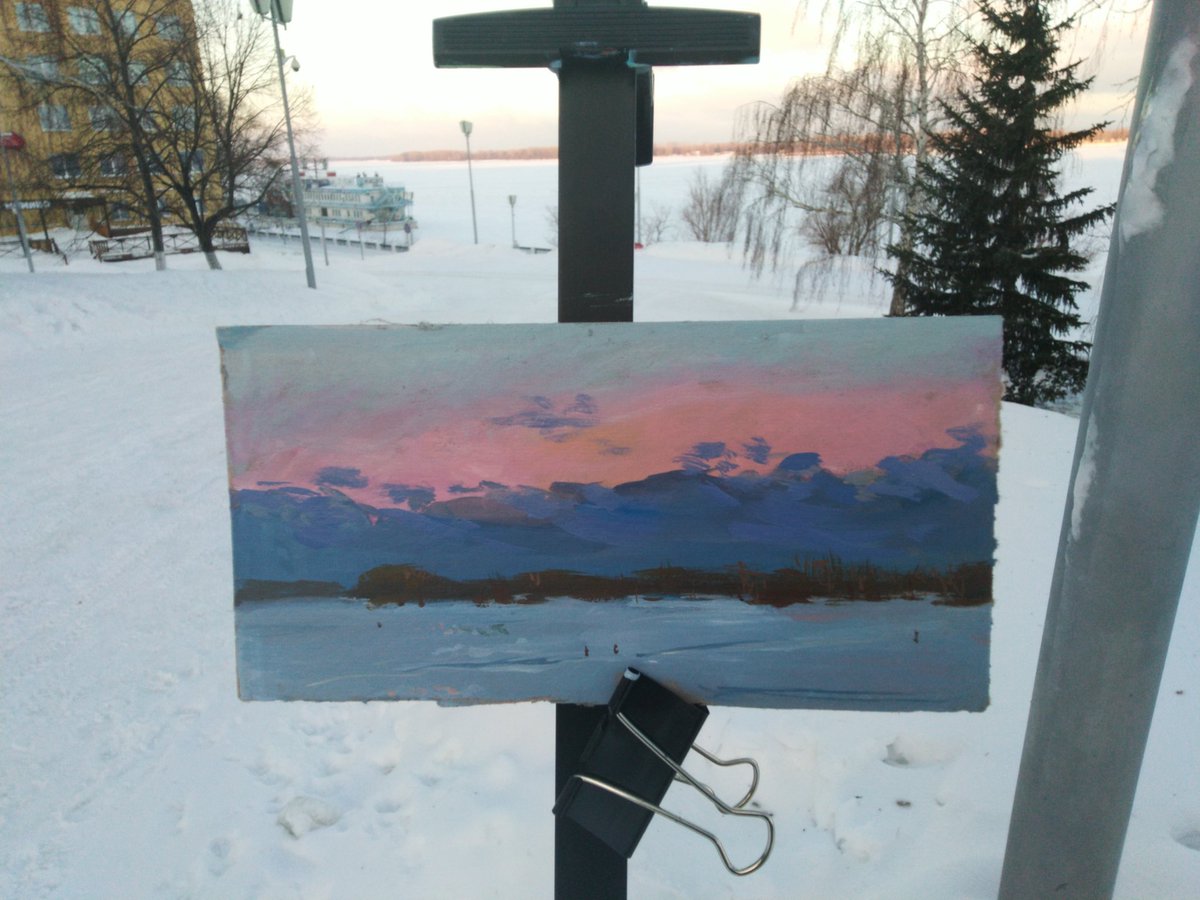 мой первый зимний пленер... куртка пала смертью храбрых.
