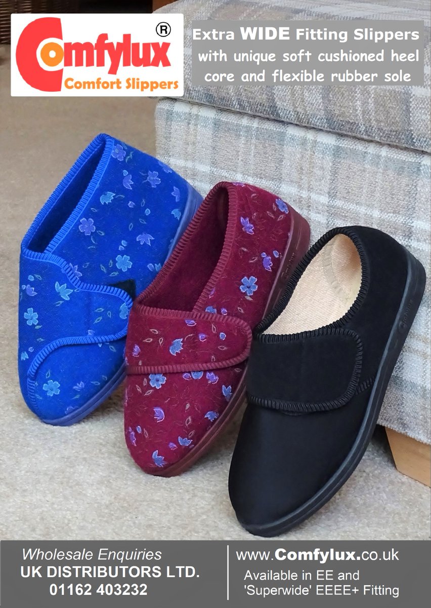 _Comfylux_'s tweet image. Comfylux  Comfort Slippers #brand #footcare #slippers #Shoes #diabetes #diabetic #orthopedic #podiatry #swollenfeet #footwear #widefeet #widefit #comfortshoes #comfort #shoes #ladiesslippers #menswear #mensslippers #widefitting