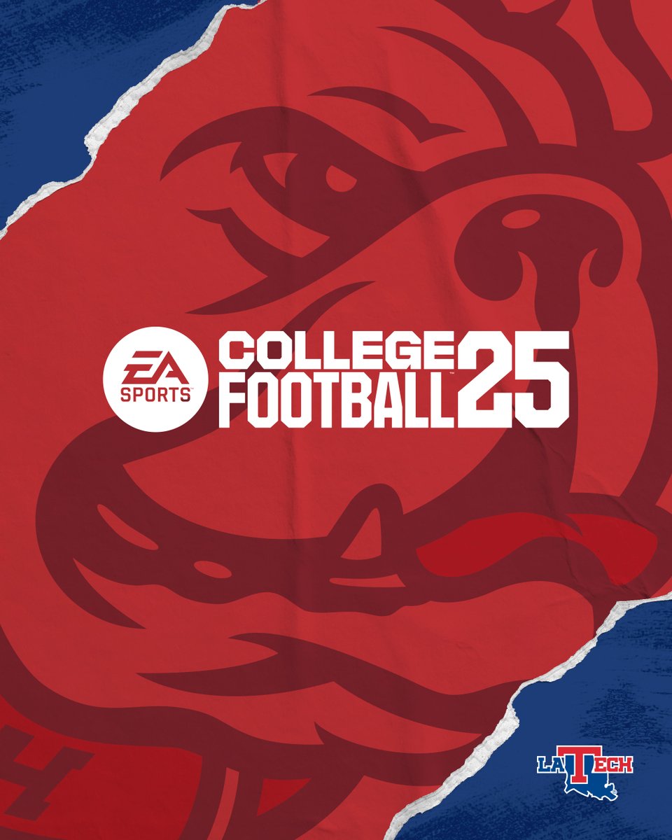 LATech's tweet photo. EA SPORTS: It's in the game.

And so are we! 🏈

@EASPORTSCollege | @LATechFB 
#CFB25 | #EverLoyalBe https://t.co/Gp1BmY7uS0