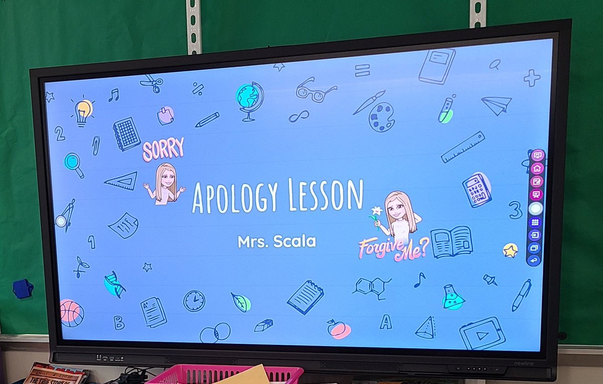 Today, we learned about apologies!