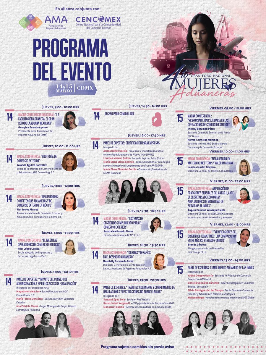 Asociacion de Mujeres Aduaneras (@AMAduaneras) on Twitter photo 2024-02-22 14:54:00