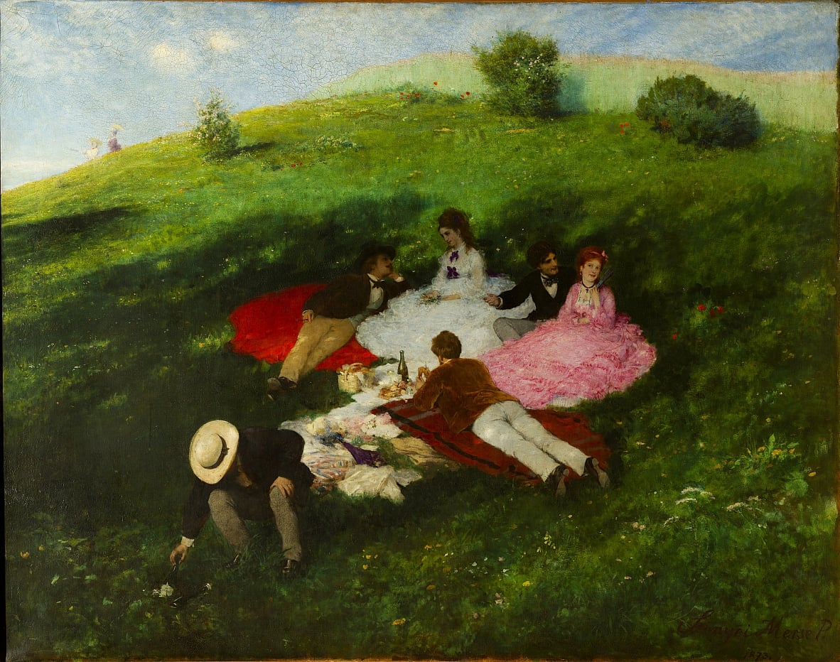 シニェイ・メルシェ・パール （Szinyei Merse Pál、1845-1920） 『五月のピクニック』 （Picnic in May）