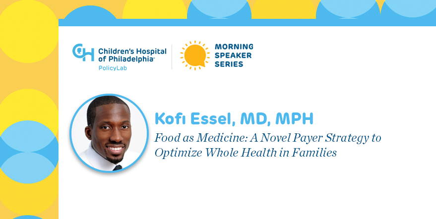 We were thrilled to hear from Dr. Kofi Essel (@ElevanceHealth) this morning who shared about the concept of food as medicine for pediatric populations and opportunities to work with payers to implement food as medicine for kids and families. Thank you Dr. Essel!