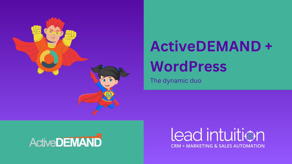 leadintuition's tweet image. Discover the dynamic duo of ActiveDEMAND and WordPress. From personalised user experiences to dynamic content. 1ad.biz/s/VOzVC  #MarketingAutomation #WordPressIntegration #MarketingAgencies #WordPressWebDevelopers