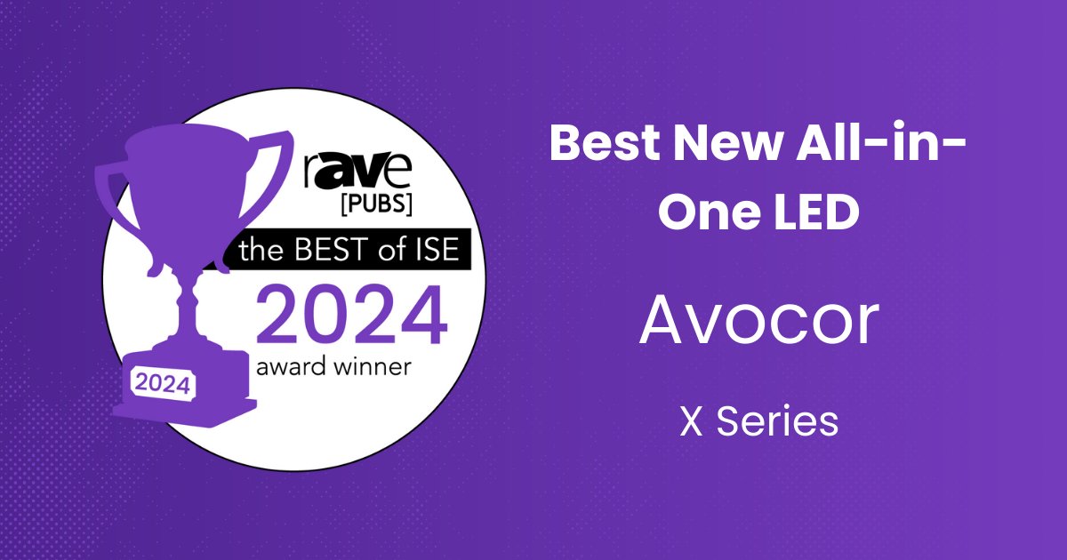 Another day, another win for the X Series!! 🏆 We are proud to announce that the Avocor X Series has been selected as the Best New All-in-One LED Product award at ISE 2024. Thank you to <a href="/Rave/">GM</a> for the recognition 🎉🎉🎉

Want to see why? Check it out 👇

hubs.la/Q02lTqZh0