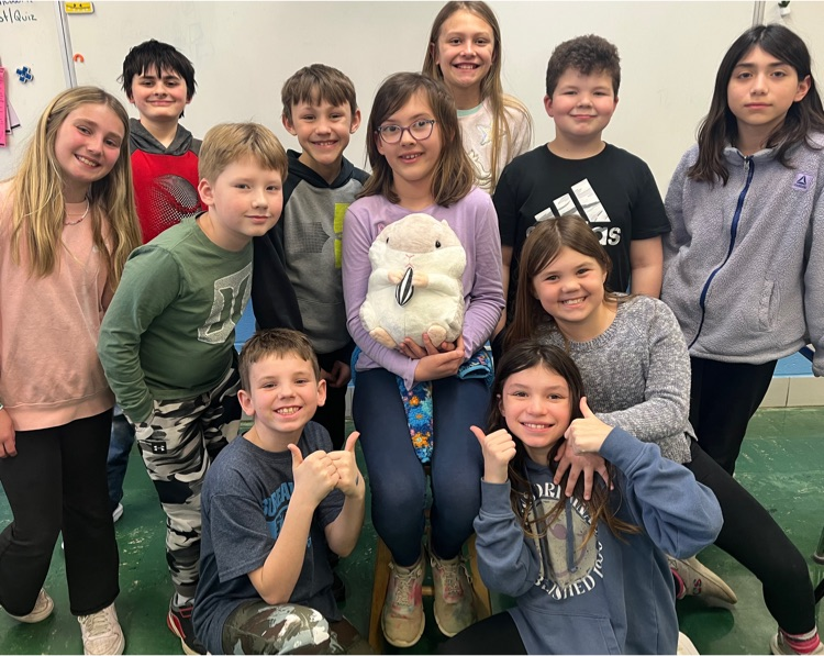 BVNPrincipal's tweet photo. Mrs. Henegar's class had so much fun when Humphrey visited their classroom! He read all about gross foods, added mixed numbers, and got to try out the slide at recess! Thanks for visiting, Humphrey! https://t.co/Lq2fcDlrRU