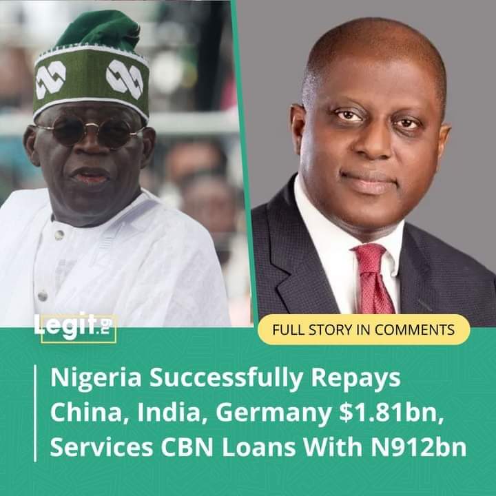 TINUBU WILL SUCCEED. Nigeria pays off $1.81bn debt owed China, India, Germany, services CBN loans with N912bn Nigeria has honoured its debt obligations to China, Germany, and others. The Federal Government revealed the amount it repaid to the countries in a statement on…