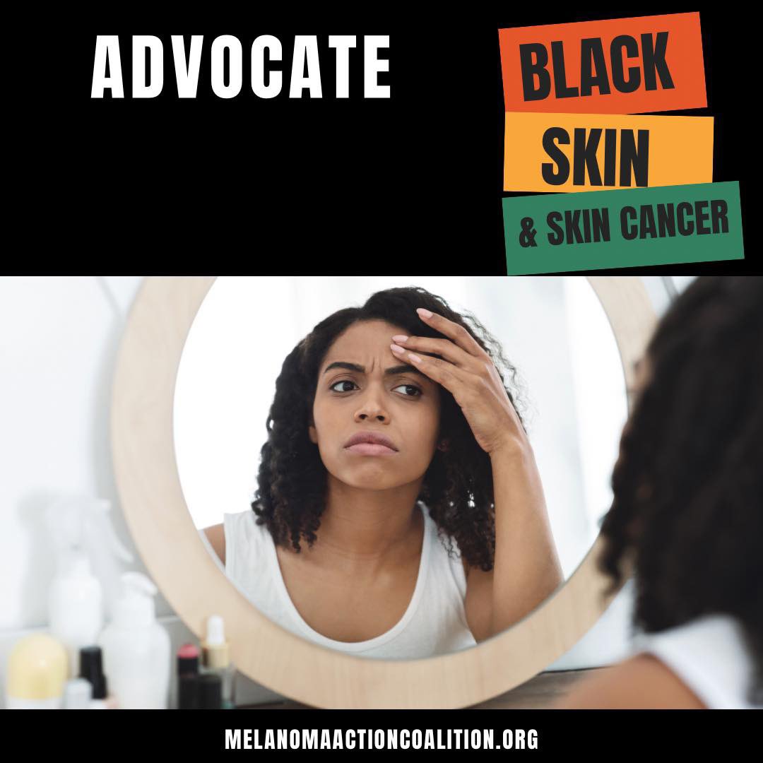Because skin cancer is less common on Black skin, people with unusual skin growths may need to strongly advocate for themselves, especially if a doctor has little experience with darker skin. If a growth changes or seems suspicious, connect with a doctor.