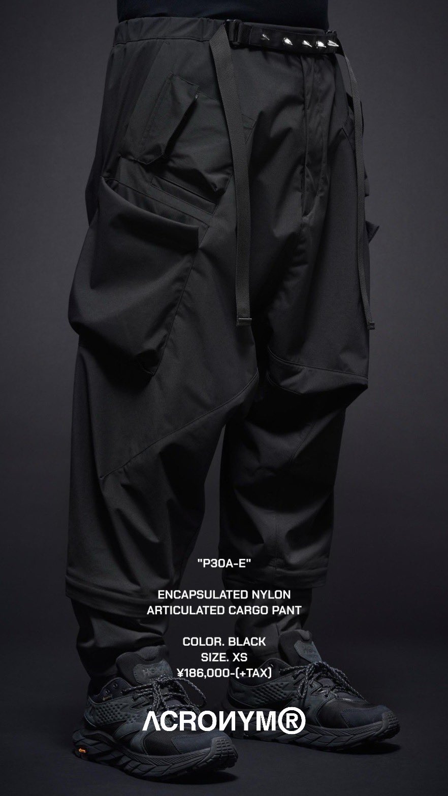 ACRONYM P30A-E BLACK Sサイズ ちらばっ ACRONYM P30A-E BLACK Sサイズ ちらばっ
