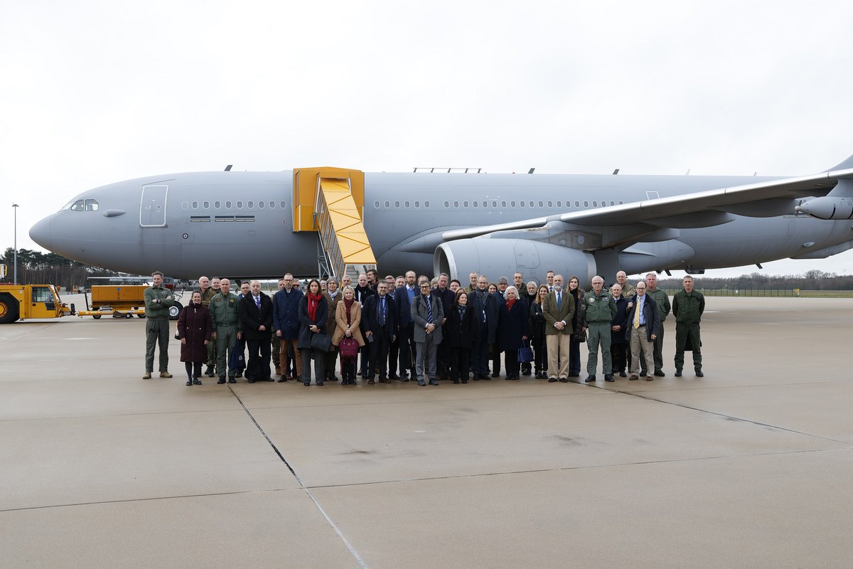 Today, #22February the @NATO North Atlantic Council participated to a @A330_MMU #AAR ✈️⛽️training flight planned and commanded by #EATC... Read more here➡️rb.gy/92yvg5 #AirMobility #TogetherWeGoBeyond