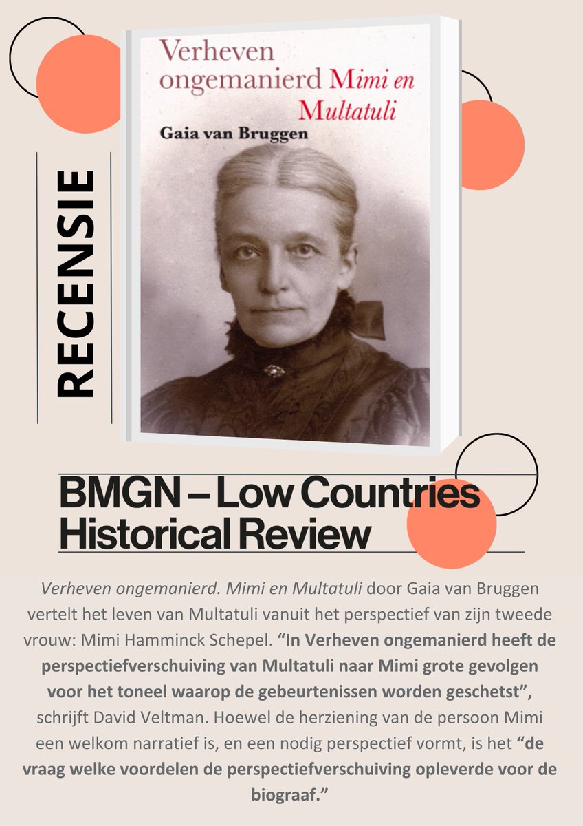 David Veltman las 'Verheven ongemanierd. Mimi en Multatuli' door Gaia van Bruggen 👇 lees de volledige recensie via: ow.ly/jjCK50QGzix