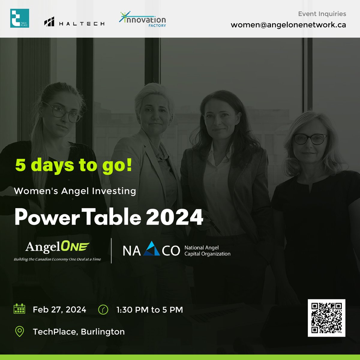 TechPlace (@techplaceburl) on Twitter photo Calling all women investors!
The 'Women's Angel Investing PowerTable 2024' on Feb 27 hosted by <a href="/AngelOneInvests/">Angel One Network</a> & <a href="/NACOCanada/">NACO Canada 🇨🇦</a> is your chance to connect, learn, & contribute to the thriving startup ecosystem.
Register here: eventbrite.ca/e/womens-angel…
#womeninvestors Calling all women investors!
The 'Women's Angel Investing PowerTable 2024' on Feb 27 hosted by <a href="/AngelOneInvests/">Angel One Network</a> & <a href="/NACOCanada/">NACO Canada 🇨🇦</a> is your chance to connect, learn, & contribute to the thriving startup ecosystem.
Register here: eventbrite.ca/e/womens-angel…
#womeninvestors