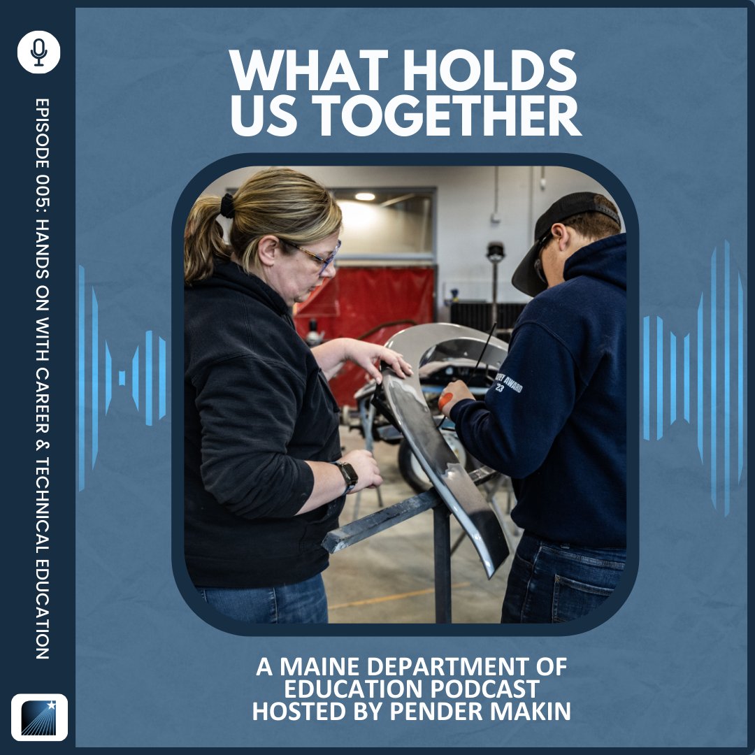 mdoenews's tweet photo. Our latest Podcast is out! This month, Commissioner Makin talks with three Career and Technical Education (CTE) leaders about how CTEs help students build the skills, knowledge, and real-world experiences they need to thrive. Find on podcast platforms, including Apple and Spotify https://t.co/j7XyNbtfHK