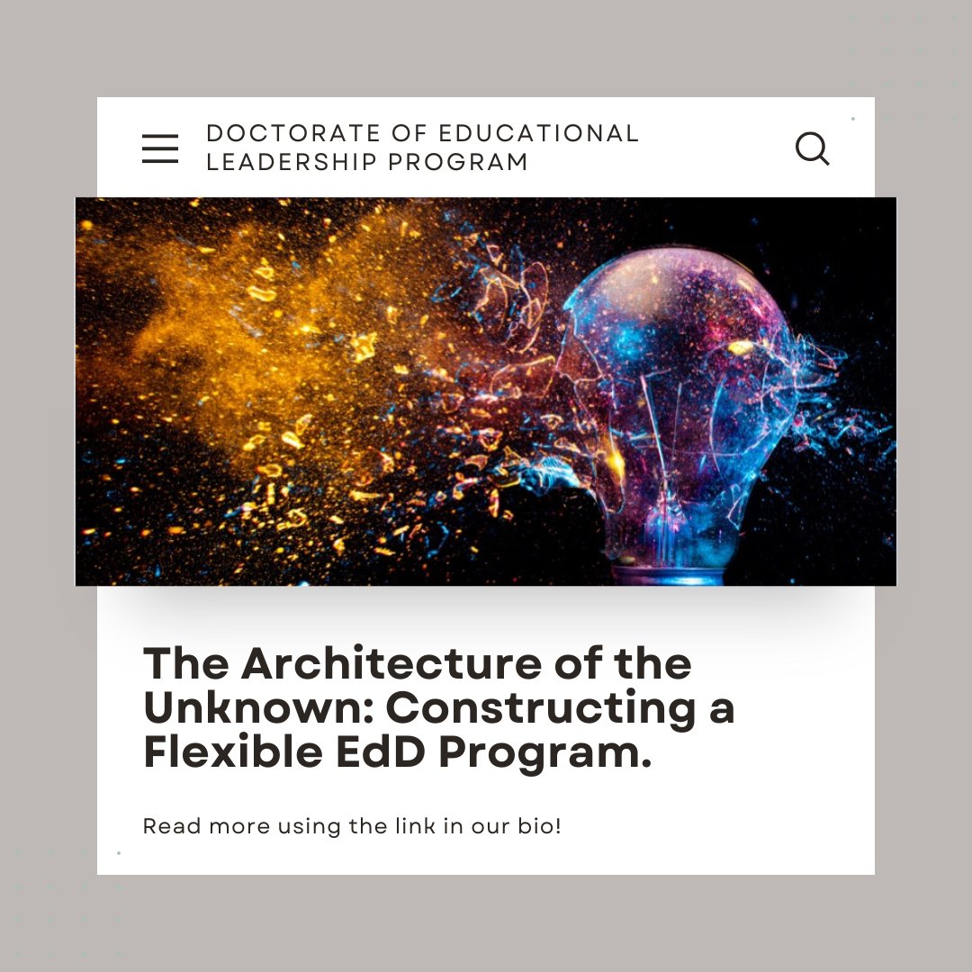 CSS_SBT's tweet image. This awesome article explaining the creation of a flexible, adaptable EdD program was recently published by St. Scholastica faculty members Dr. Chery Lucarelli, Dr. Amy Murzyn, Dr. Matt Ridenour, and Dr. Neil Witikko. Use the link in our bio to read more. #education