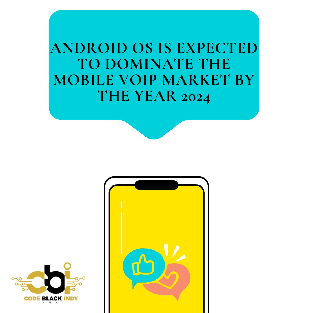 Android OS is expected to dominate the mobile VoIP market by the year 2024!