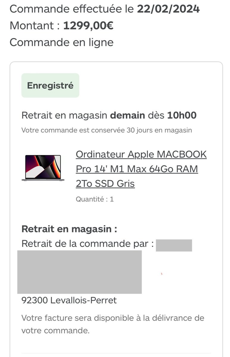 -70% chez <a href="/boulanger/">Boulanger</a> 😍😍 après 3h et demi d’actualisation j’ai pu choper un #macbook pour 1299 euros