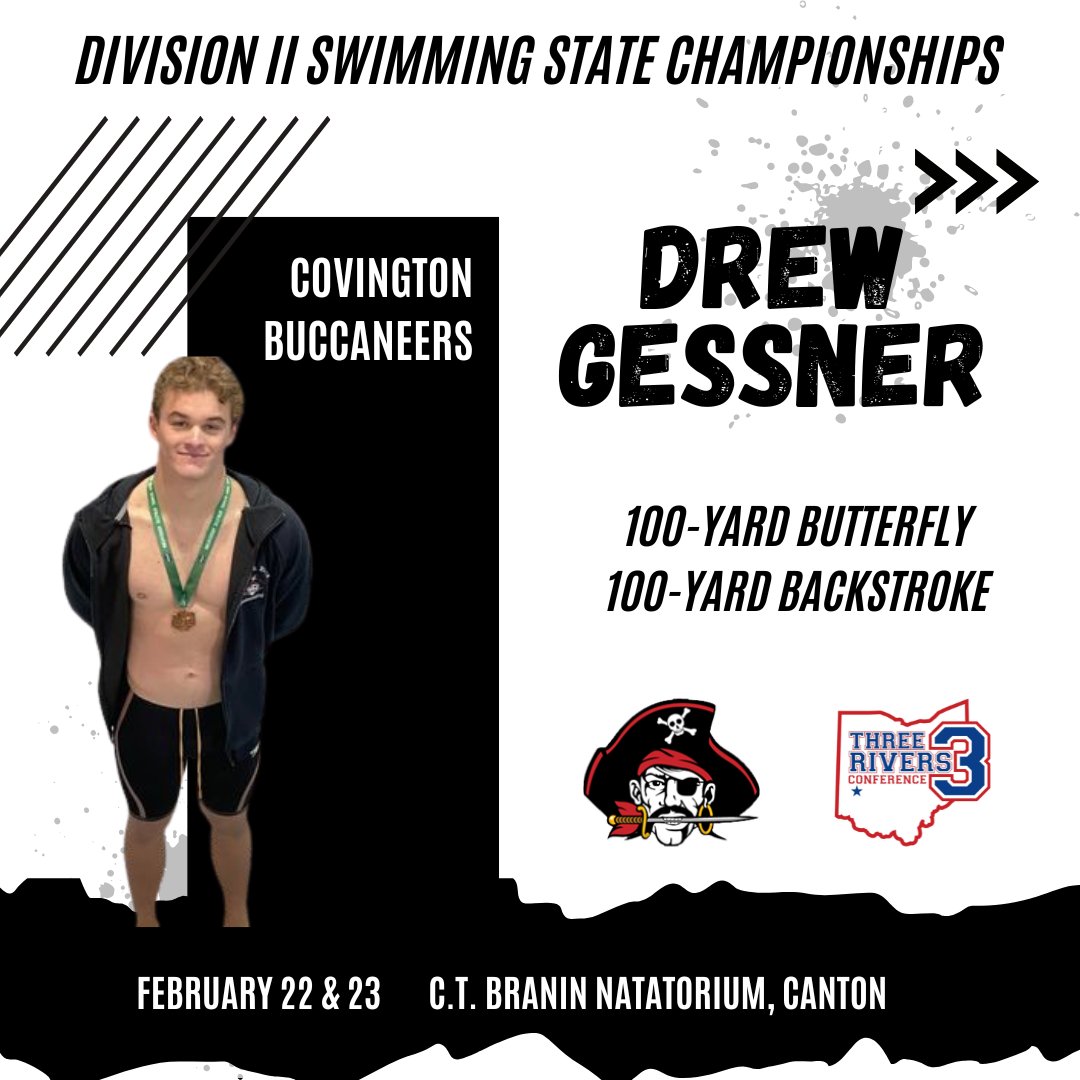 trcathletics's tweet photo. 🏊Good luck to our TRC athletes in the Division II state swimming championships!
🏴‍☠️🏴‍☠️ Covington: Drew Gessner &amp; Brock Gessner
🦅🦅 Troy Christian: Caleb Reno &amp; Carsen Voisinet

@CovingtonEVSD @covington_hs @CHSBuccsAD @TroyChristianSc @AthleticsTc @CraftRoger https://t.co/1whBAluXqm