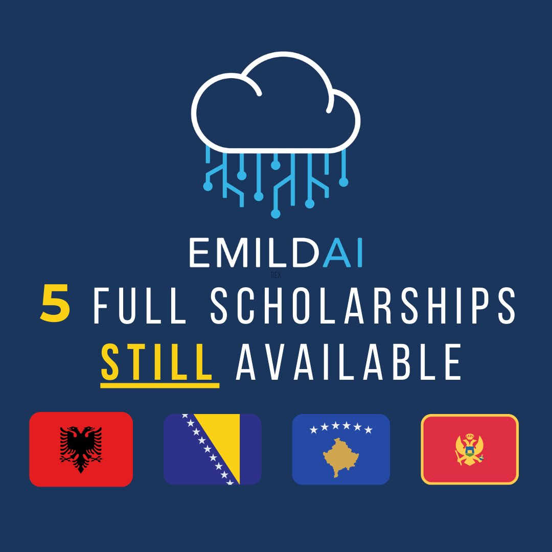 European Master in Law, Data and AI (@emildai_eu) on Twitter photo 🌟 Full Scholarships Available! EMILDAI invites graduates from Kosovo, Montenegro, Albania, and Bosnia and Herzegovina with a background in Law/Computing, proficiency in English and Spanish/French, and a passion for Law, Data, and AI! Apply directly through info-emildai@dcu.ie🚀 🌟 Full Scholarships Available! EMILDAI invites graduates from Kosovo, Montenegro, Albania, and Bosnia and Herzegovina with a background in Law/Computing, proficiency in English and Spanish/French, and a passion for Law, Data, and AI! Apply directly through info-emildai@dcu.ie🚀