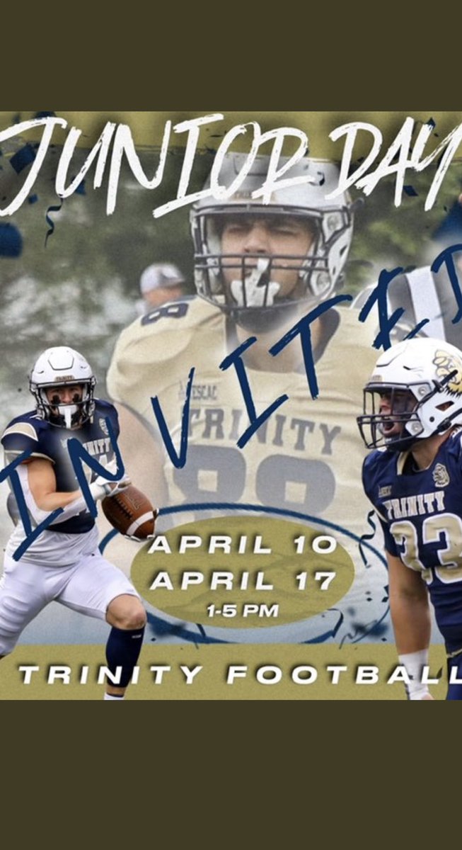 Jackson Iak (@jackson_iak) on Twitter photo Thank you for invintstion to y’all’s junior day <a href="/_coachdwilliams/">Denver Williams</a> <a href="/Coach_Dav/">Rob Davenport</a> <a href="/TPridefootball/">Trinity-Pawling Football</a> Thank you for invintstion to y’all’s junior day <a href="/_coachdwilliams/">Denver Williams</a> <a href="/Coach_Dav/">Rob Davenport</a> <a href="/TPridefootball/">Trinity-Pawling Football</a>