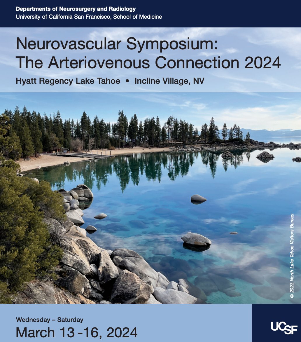 CV Section (@cvsection) on Twitter photo The UCSF Neurovascular Symposium: The Arteriovenous Connection 2024 is coming up, March 13-16, in Incline Village, Nevada. Join the UCSF and colleagues for updates in latest treatment paradigms for AVM management. <a href="/NeurosurgUCSF/">UCSF Neurosurgery</a>
ucsfcme.com/2024/MNS24004/… The UCSF Neurovascular Symposium: The Arteriovenous Connection 2024 is coming up, March 13-16, in Incline Village, Nevada. Join the UCSF and colleagues for updates in latest treatment paradigms for AVM management. <a href="/NeurosurgUCSF/">UCSF Neurosurgery</a>
ucsfcme.com/2024/MNS24004/…