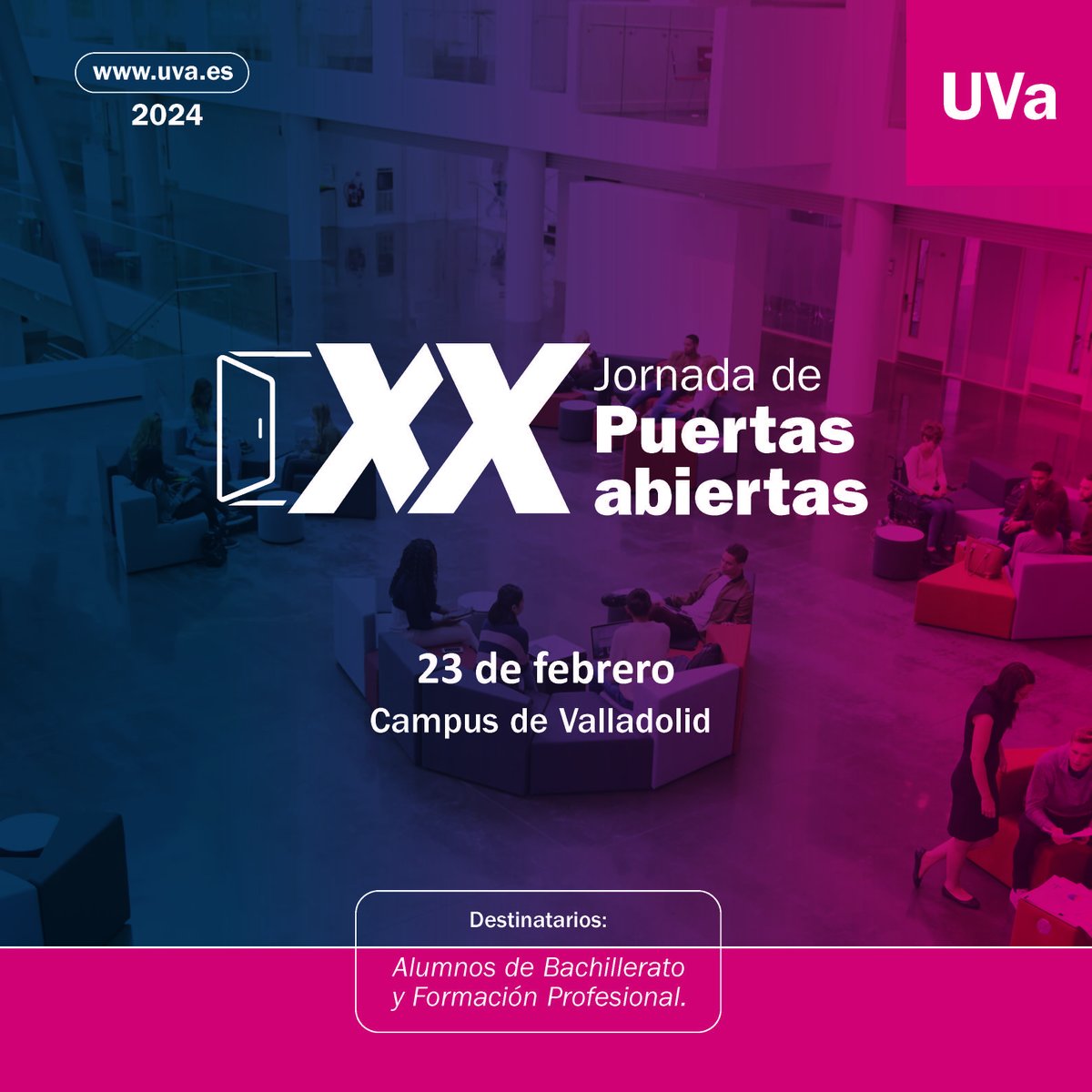 EstadisticaUVa's tweet photo. ¿Estás interesad@ en estudiar el grado en @EstadisticaUVa o el doble grado en Estadística e Ingeniería Informática #INdat_UVa???
Este acto es para ti https://t.co/xBOTsRCecK