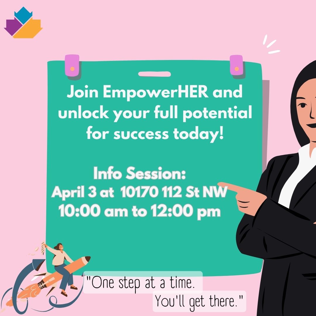 YEGNewcomers's tweet photo. EmpowerHER is here to provide expert facilitation, someone who helps you side by side, and connects you with valuable resources for legal aspects of business and individualized professional business networks.
#EmpowerHer #her #women #yegstrong #fyp #fypage https://t.co/yqg8JLgL7V