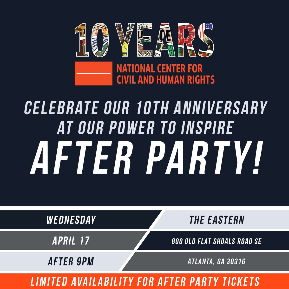 The Center is celebrating our #10thAnniversary of connecting history to the present. That is worth celebrating! For a limited time, you can add our after-party celebration to your #PTI2024 ticket and join us for a rooftop party! ow.ly/mhk750QBnz3