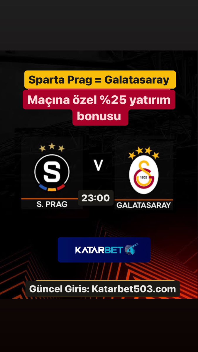 Kim kazanır 🤔 Güncel giriş katarbet501.com #katarbet #katarbetpro #katarbetgiris #katarbetofc #katarbet501 #SpartaPrag #Galatasaray #UEFAAvrupaLigi