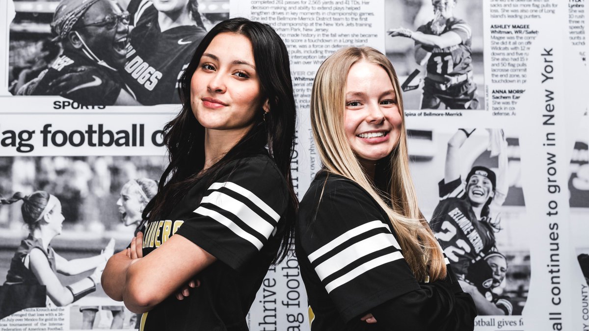 GROW THE GAME 🏈 More than 60 schools throughout New York and New Jersey participated in the first annual Girls High School Flag Football Media Day inside @MetLifeStadium!