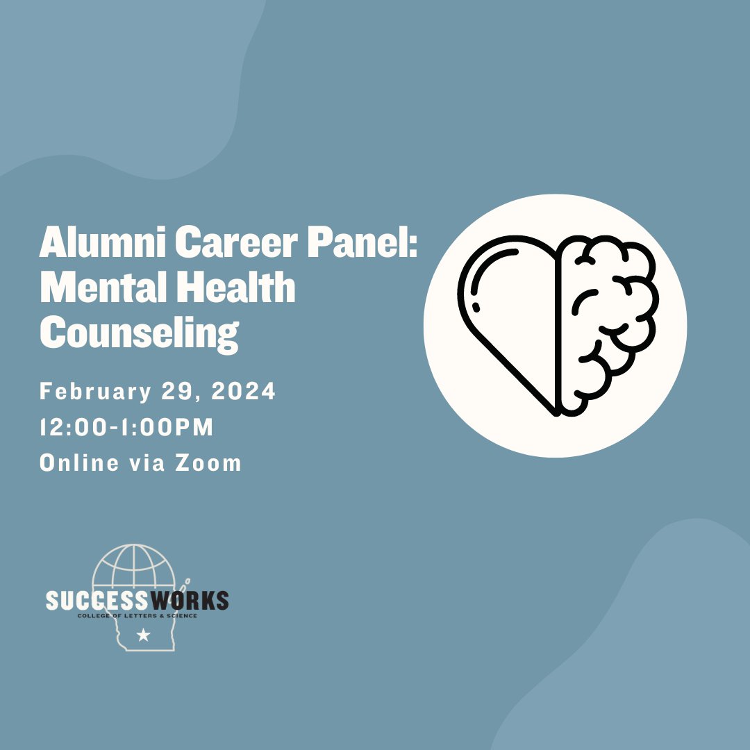 Want to learn more about a career in Counseling Psychology? Come by our informal virtual panel session to get tips from UW alumni professionals in the field. More info 👉 go.wisc.edu/36vb8p Register via Zoom 👉 go.wisc.edu/3a87c4 @UWPsych #uwmadison #SuccessWorks