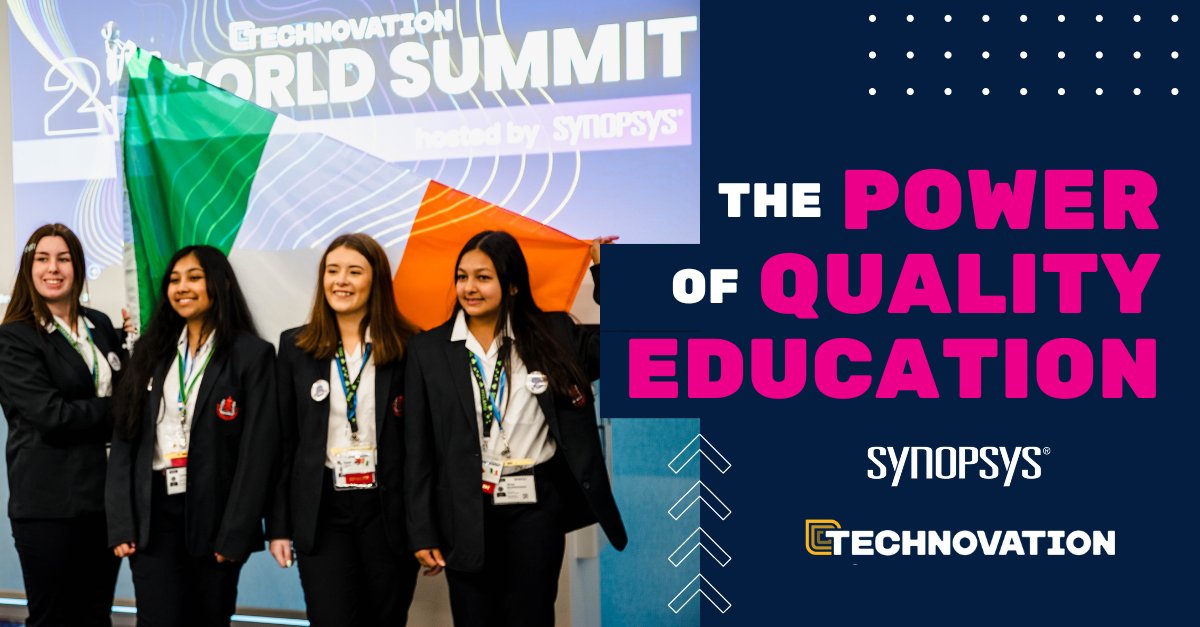 technovation's tweet photo. Our partnership with @Synopsys is growing. From hosting World Summit in 2023, to helping us supercharge our 2025 curriculum, Synopsys is tackling Sustainable Development Goals related to Quality Education. #Synopsys #Synopsys4Good #SynopsysESG #education https://t.co/rdbsLZlhqe