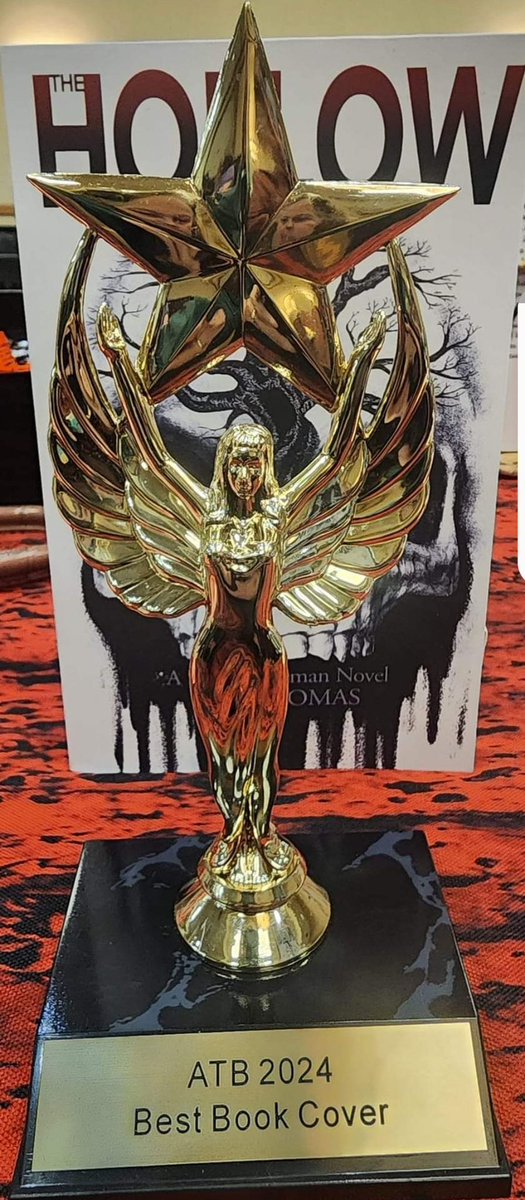 am_publishing's tweet photo. Congratulations to The Hollow for winning Best Book Cover at ATB this year!  We can’t wait until the second one comes out later this year. https://t.co/76e6eLSRS5