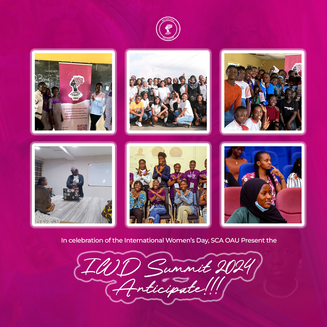 SCAOAU's tweet photo. 🚀 Get ready for a celebration of women in tech - the SCA OAU #IWDSummit is coming soon! 

👩‍💻 Brace yourselves for a day filled with conversations, collaboration, and endless fun. 

Save yourself a spot and invite other ladies: https://t.co/hGucez9FWQ
#InspireInclusion #SCAIWD24 https://t.co/989RvNh4og