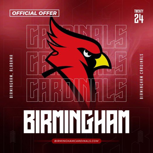 After a conversation with @coachhalwalker I am blessed to receive an offer from @BirminghamCards ❤️🖤