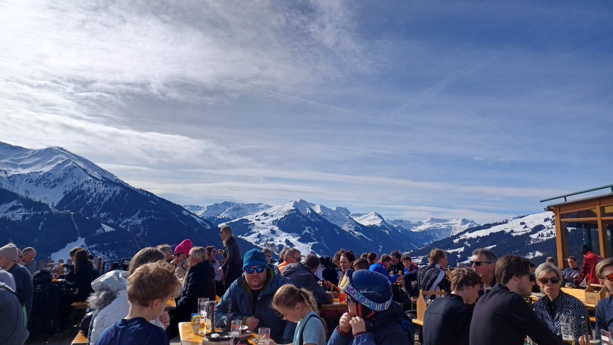Not a bad lunchtime view today at Saalbach