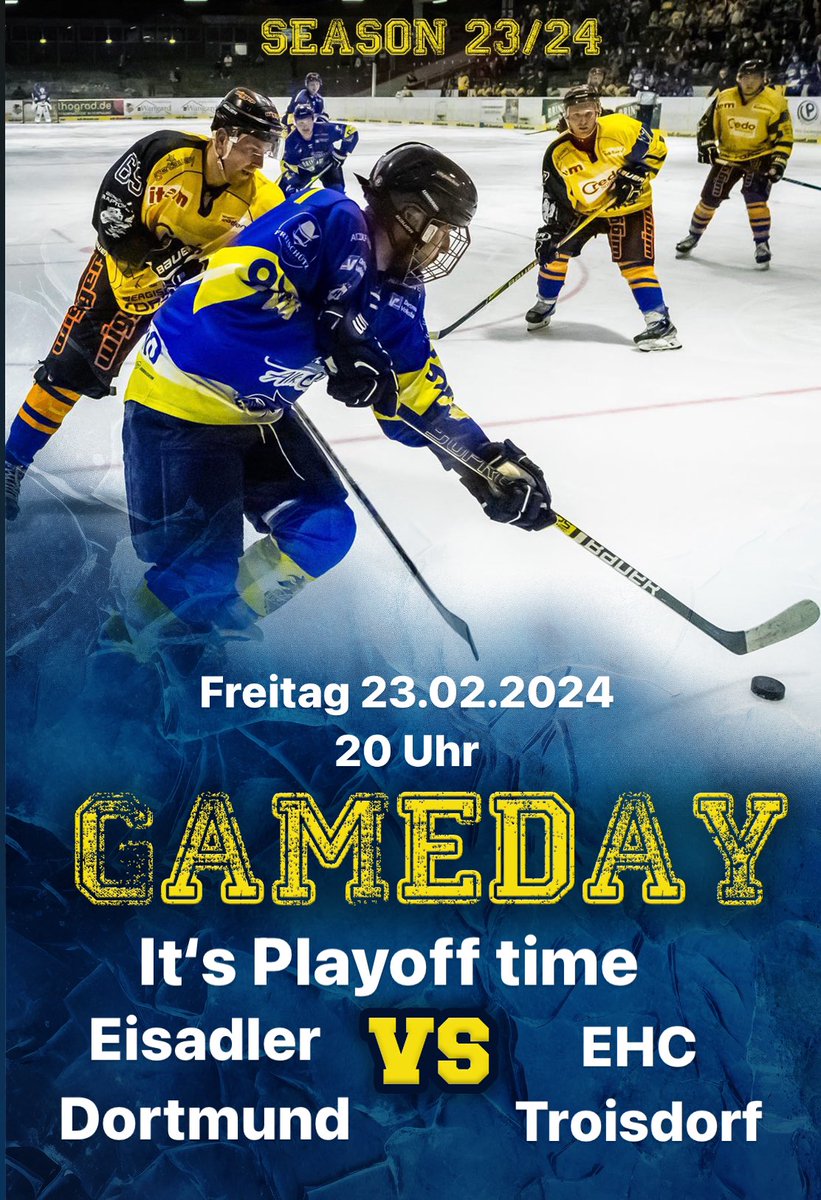 Morgen is #playoff 
#dortmundeishockey 

@stadtdortmund @Radio91_2 @RN_DORTMUND