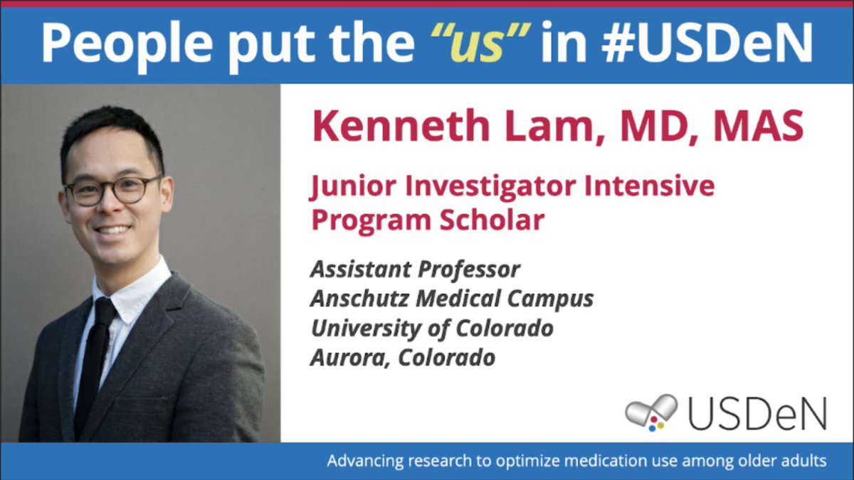 Eleven. That's how many weeks away we are from #USDeN24 where we will gather #USDeNpeople and share all the latest #Deprescribing #Research updates, and form great new collaborations. Learn about featured researcher @drklam: deprescribingresearch.org/kenneth-lam-md…