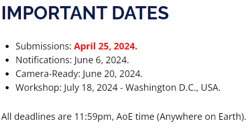 Alejandro Bellogin (@abellogin) on Twitter photo Interested on algorithmic bias in #search and #recsys?
Check a new edition of the #BIAS workshop, this time co-located with #sigir2024 <a href="/SIGIRConf/">SIGIR 2025</a> organized by <a href="/abellogin/">Alejandro Bellogin</a> <a href="/ludovicoboratto/">Ludovico Boratto</a> Styliani Kleanthous @elisab79 Francesca Maridina & <a href="/mirkomarras/">Mirko Marras</a>
Submission on April 25th Interested on algorithmic bias in #search and #recsys?
Check a new edition of the #BIAS workshop, this time co-located with #sigir2024 <a href="/SIGIRConf/">SIGIR 2025</a> organized by <a href="/abellogin/">Alejandro Bellogin</a> <a href="/ludovicoboratto/">Ludovico Boratto</a> Styliani Kleanthous @elisab79 Francesca Maridina & <a href="/mirkomarras/">Mirko Marras</a>
Submission on April 25th