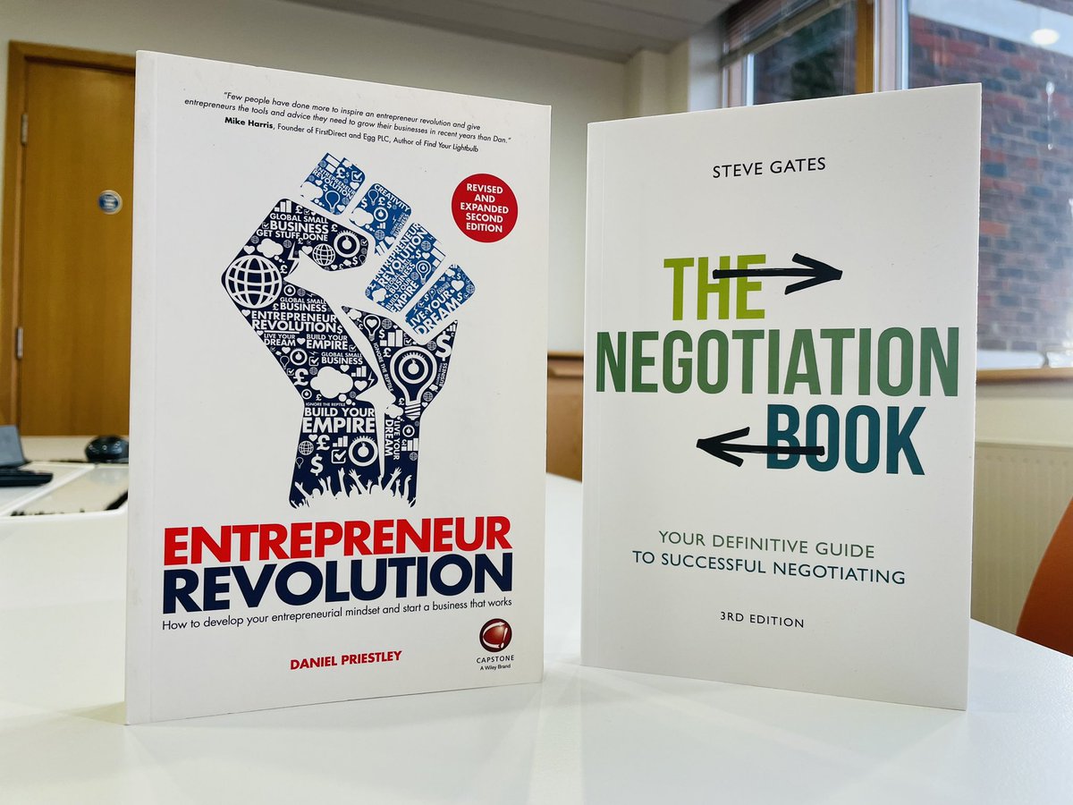 thisiscapstone's tweet image. Reckon you could take on the dragons? If so, you’re going to need some help. A combination of an entrepreneur mindset &amp;amp; negotiation skills is right here for you to learn from @DanielPriestley &amp;amp; Steve Gates @tgpnegotiation Available online &amp;amp; instore. #dragonsden #winningcombo