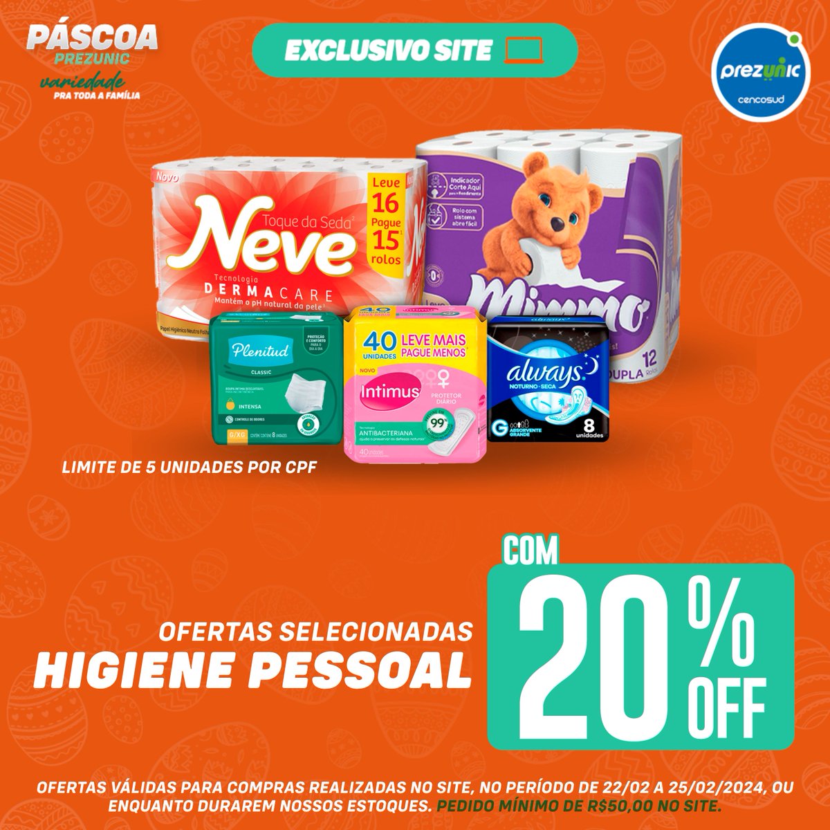 Esqueceu aquele item da lista? Não esquenta, o Prezunic te ajuda!

Peça agora mesmo em: prezunic.com.br